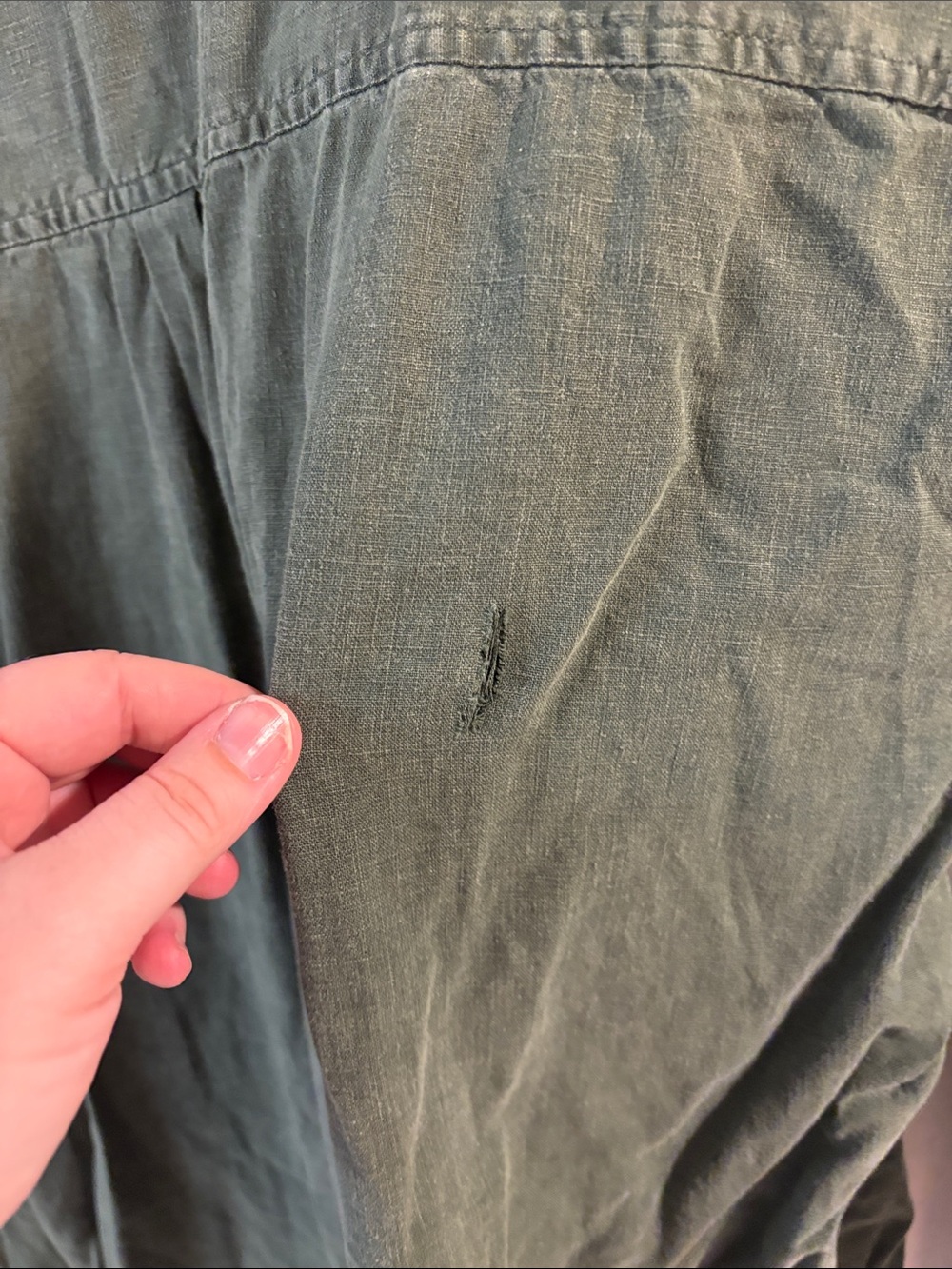 Lightweight Green Button-Up Jacket - Picture 2 of 2